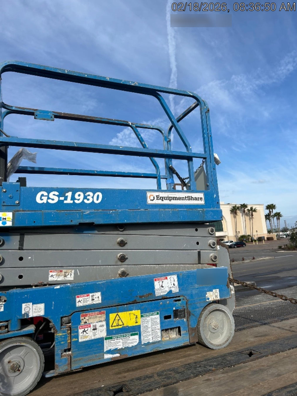 2019 Genie GS-1930 Fixed Rails with Chain Entry