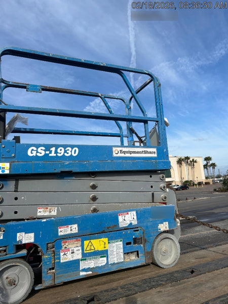 2019 Genie GS-1930 Fixed Rails with Chain Entry