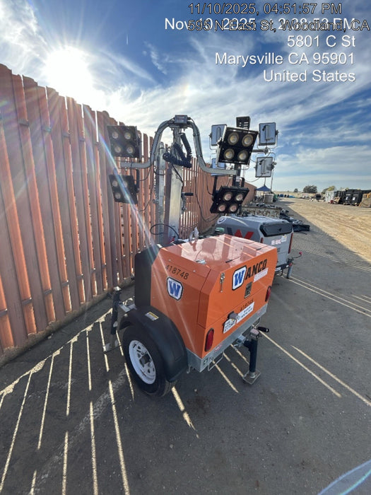 2024 Wanco WLTT-4MM4K Diesel, Deep Sea Controller, Shore Power Plug, Auto Start, (4) 350W LED Floodlights, 4kW Generator, 60 Gal Fuel Tank, 2" Ball, T3