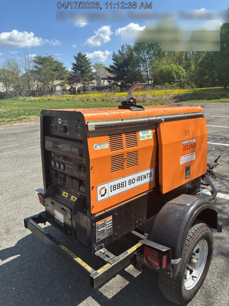 2021 Lincoln Electric Vantage 322 Vantage 322 Ready Pak 3 w/ Decals, ORANGE (includes trailer, cable rack, fender light kit) NO Telematics