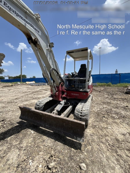 2019 Takeuchi TB260 Takeuchi TB260 Canopy w/Rubber Tracks, Auxiliary Hydraulics, Standard Blade, Manual QC