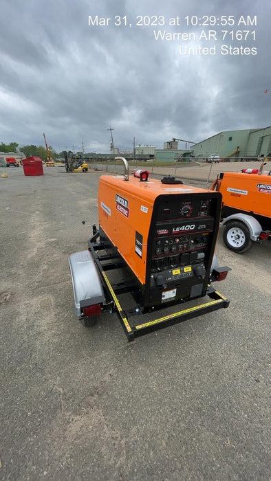 2022 Lincoln Electric LE400 Kubota V1505, Trlr, Cable Rack, Light Kit, ES Decals, T3