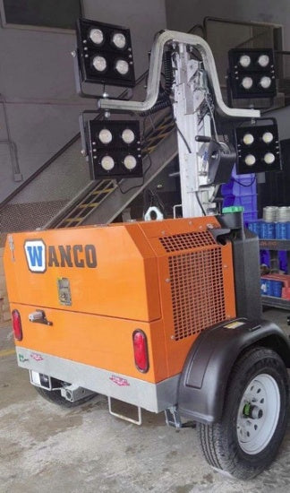 2023 Wanco WLTT-4MM4K Diesel, Deep Sea Controller, Shore Power Plug, Auto Start, (4) 350W LED Floodlights, 4kW Generator, 60 Gal Fuel Tank, 2" Ball, T3