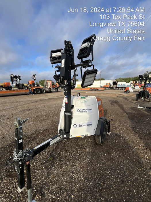 2023 Generac MLT2 Diesel, Flex Switch 120V Input, Powerzone Controller, 
(4) 320W LED Lights, 4kW Generator, 39.9 Gal Fuel Tank, 2" Ball, T3