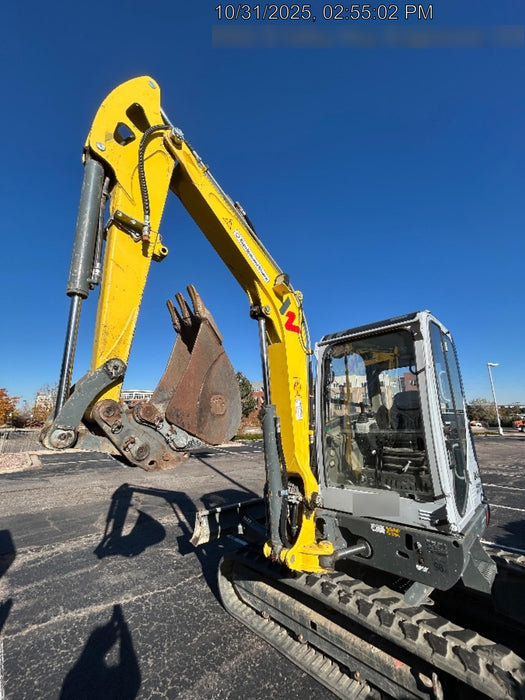 2019 Wacker Neuson EZ53 Wacker Neuson EZ53 Enclosed Cab, Rubber Tracks, Long Dipperstick, T4, VDS, Hydraulic Thumb