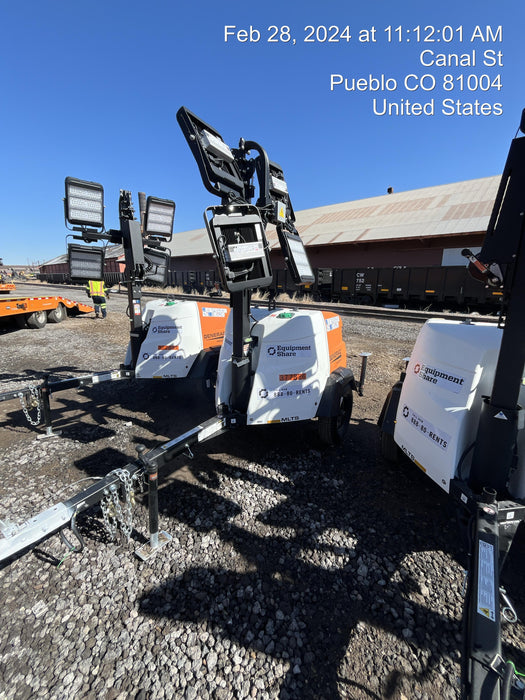 2023 Generac MLT2 Diesel, Flex Switch 120V Input, Powerzone Controller, 
(4) 320W LED Lights, 4kW Generator, 39.9 Gal Fuel Tank, 2" Ball, T3