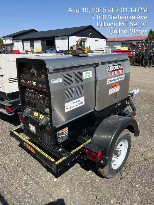 2024 Lincoln Electric LE400 Kubota V1505, Trlr, Cable Rack, Light Kit, ES Decals, T3