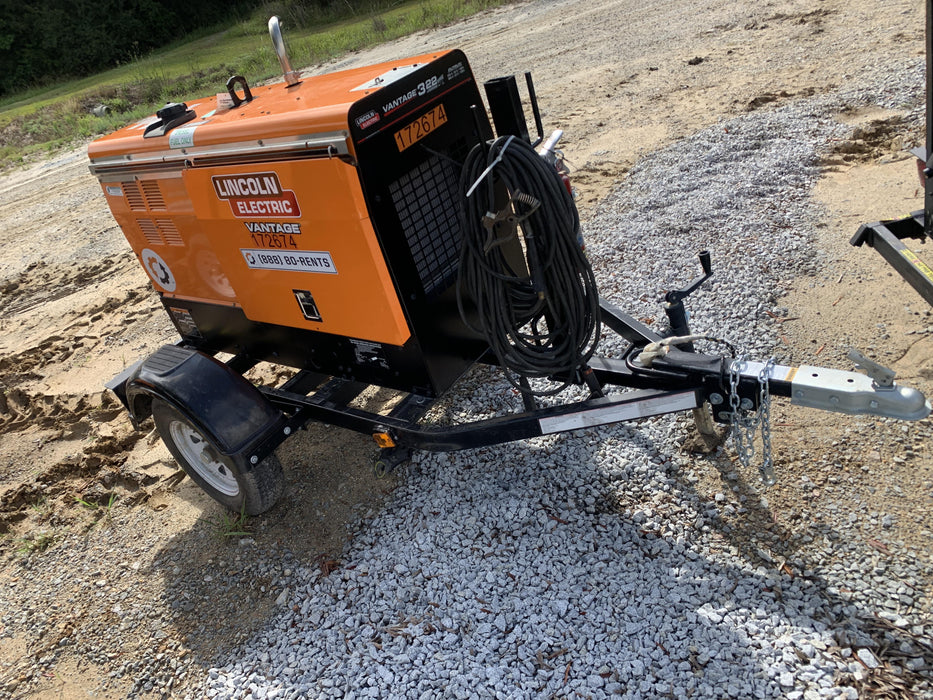 2021 Lincoln Electric Vantage 322 Vantage 322 Ready Pak 3 w/ Decals, ORANGE (includes trailer, cable rack, fender light kit) NO Telematics