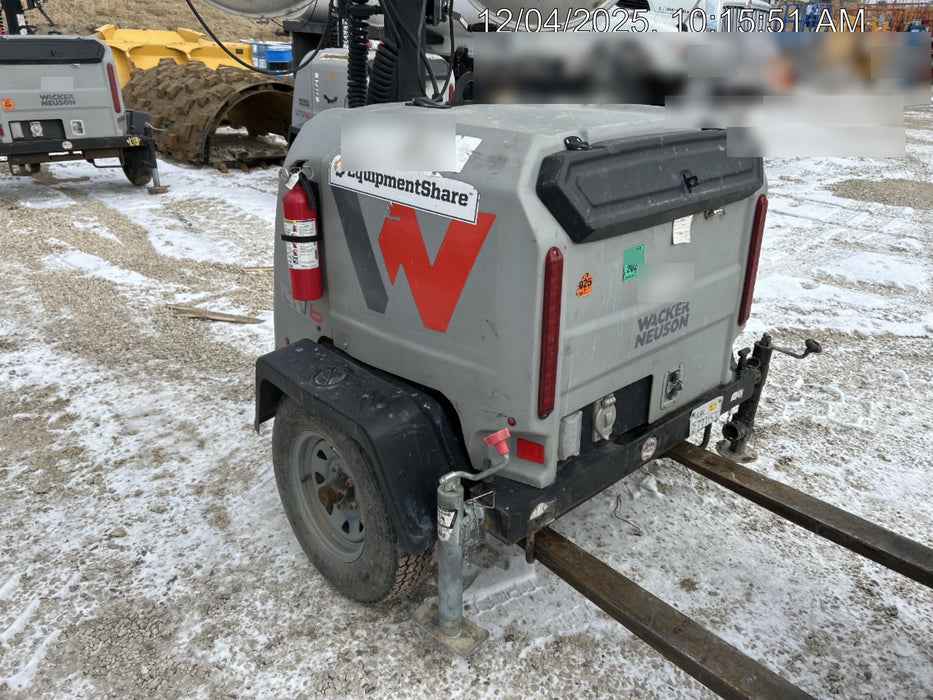2019 Wacker Neuson LTV6L-MH Wacker Neuson LTV6L Mobile Light Tower w/Fuel Level Sensor Installed