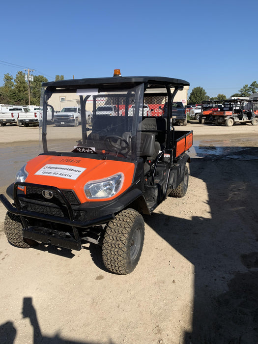 2021 Kubota RTV-X1140W-H Plastic Canopy, Windshield Acrylic Clear, LED Strobe Light, Wire Harness Kit, Back up Alarm