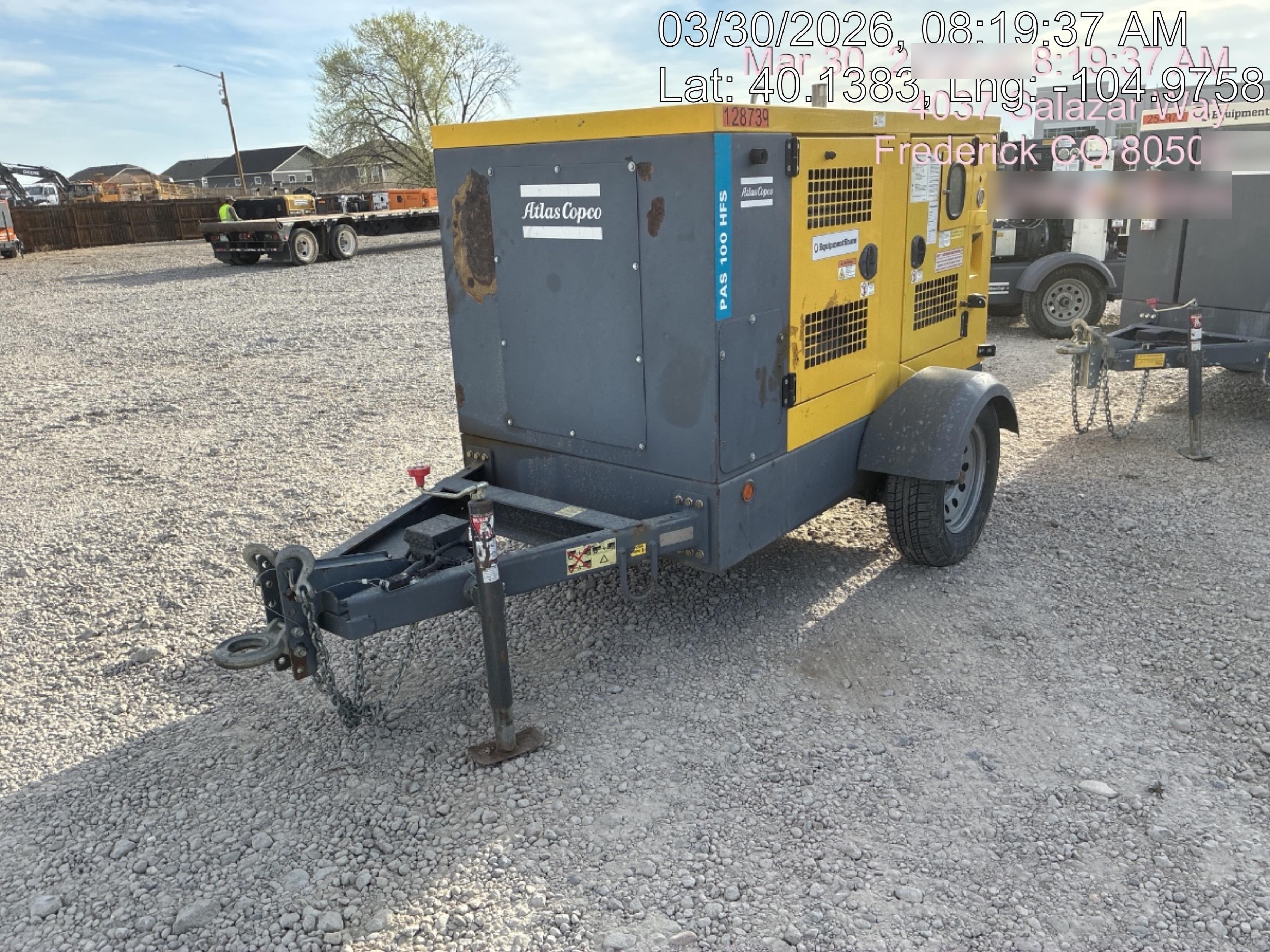2020 ATLAS COPCO PAS 100 HF CS Enclosed