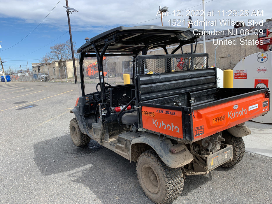 2022 Kubota RTV-X1140W-H Plastic Canopy, Windshield Acrylic Clear, LED Strobe Light, Wire Harness Kit, Back up Alarm