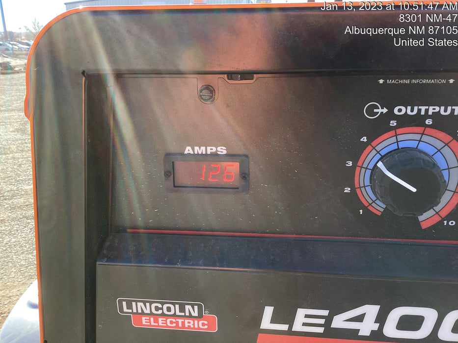 2022 Lincoln Electric LE400 Kubota V1505, Trlr, Cable Rack, Light Kit, ES Decals, T3