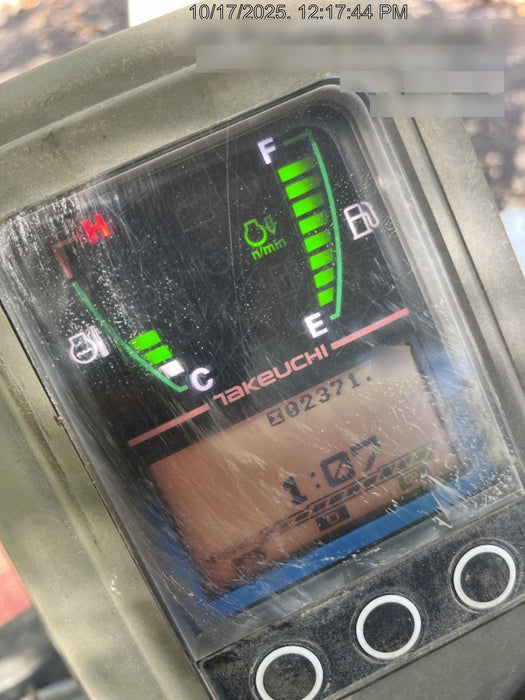 2020 Takeuchi TB235-2R Canopy, Rubber Tracks, Manual TAG QC