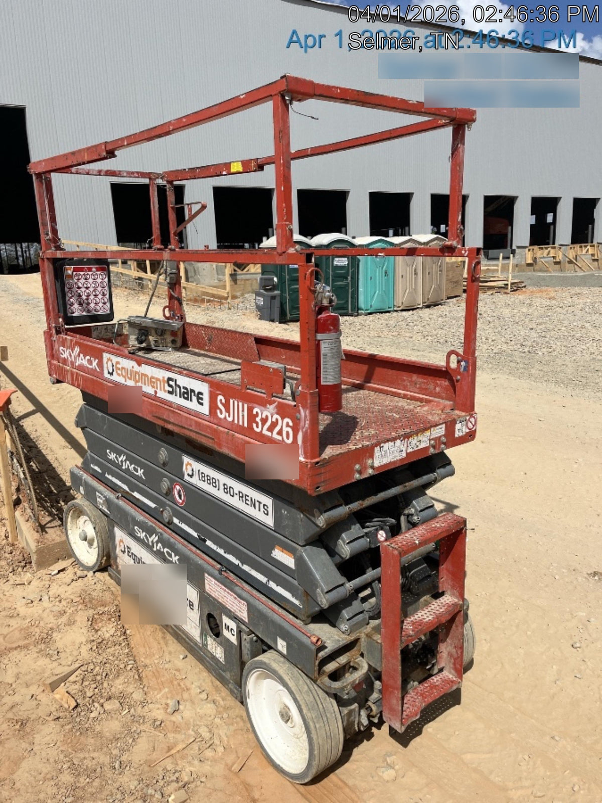 2019 Skyjack SJIII-3226 Skyjack SJIII3226 Standard w/Trojan Batteries