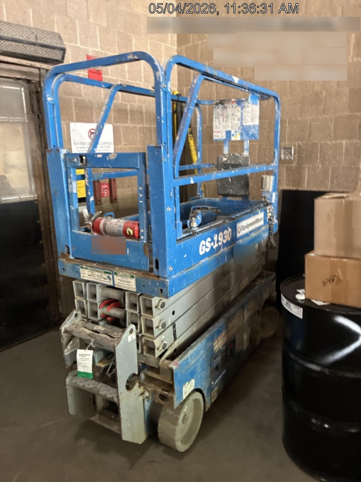 2020 Genie GS-1930 Solid Non Marking Tires, Beacon, Folding rails with half height swing gate