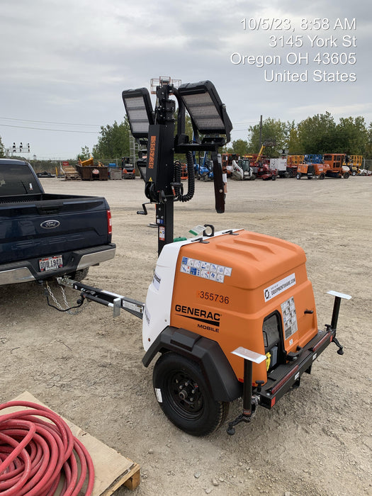 2023 Generac MLT2 Diesel, Flex Switch 120V Input, Powerzone Controller, 
(4) 320W LED Lights, 4kW Generator, 39.9 Gal Fuel Tank, 2" Ball, T3
