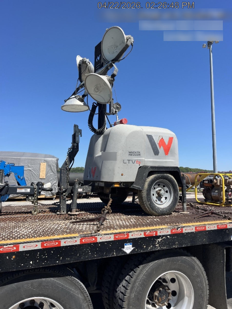 2019 Wacker Neuson LTV6L-MH Wacker Neuson LTV6L Mobile Light Tower w/Fuel Level Sensor Installed
