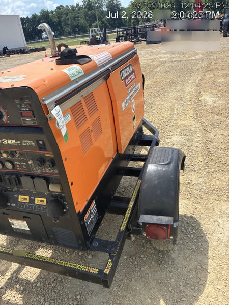 2021 Lincoln Electric Vantage 322 Vantage 322 Ready Pak 3 w/ Decals, ORANGE (includes trailer, cable rack, fender light kit) NO Telematics