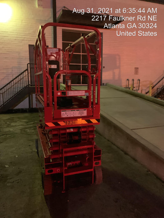 2021 Lgmg AS1932E Electric Drive, Solid Non Marking Tires, Dual Beacons