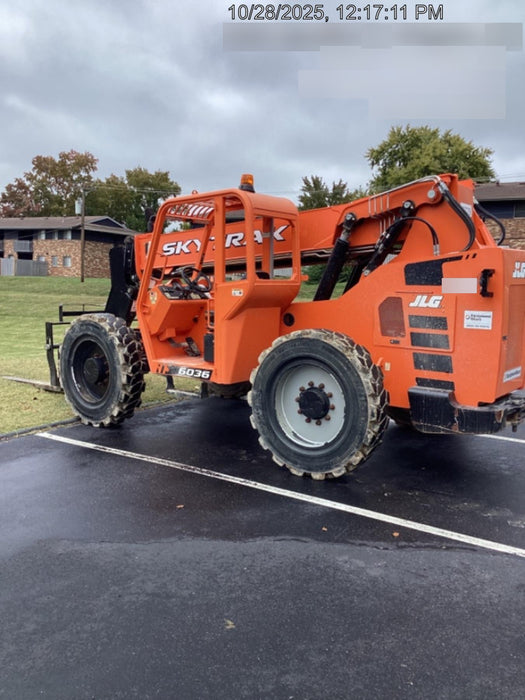 2019 Skytrak 6036 Canopy, Solid Tires, LED Work Lights, Beacon w/50" Carriage, 48" Pallet Forks
