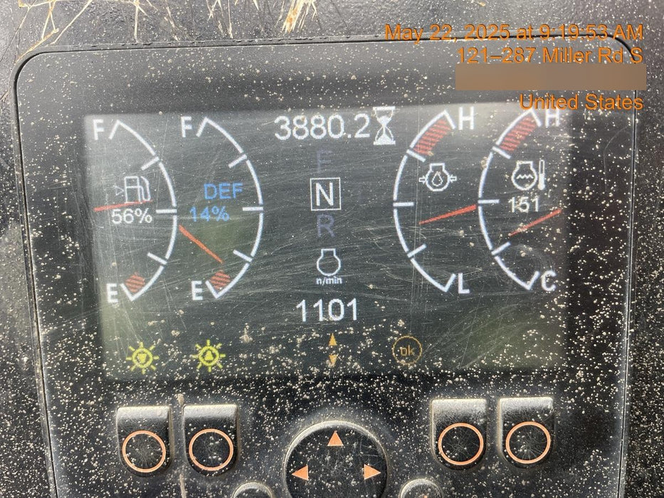 2020 Manitou MTA10055 Canopy, 120 HP, Solid Tires, Work Lights, Lift Hook, Auxiliary Hydraulics w/66" Carriage and 60" Forks