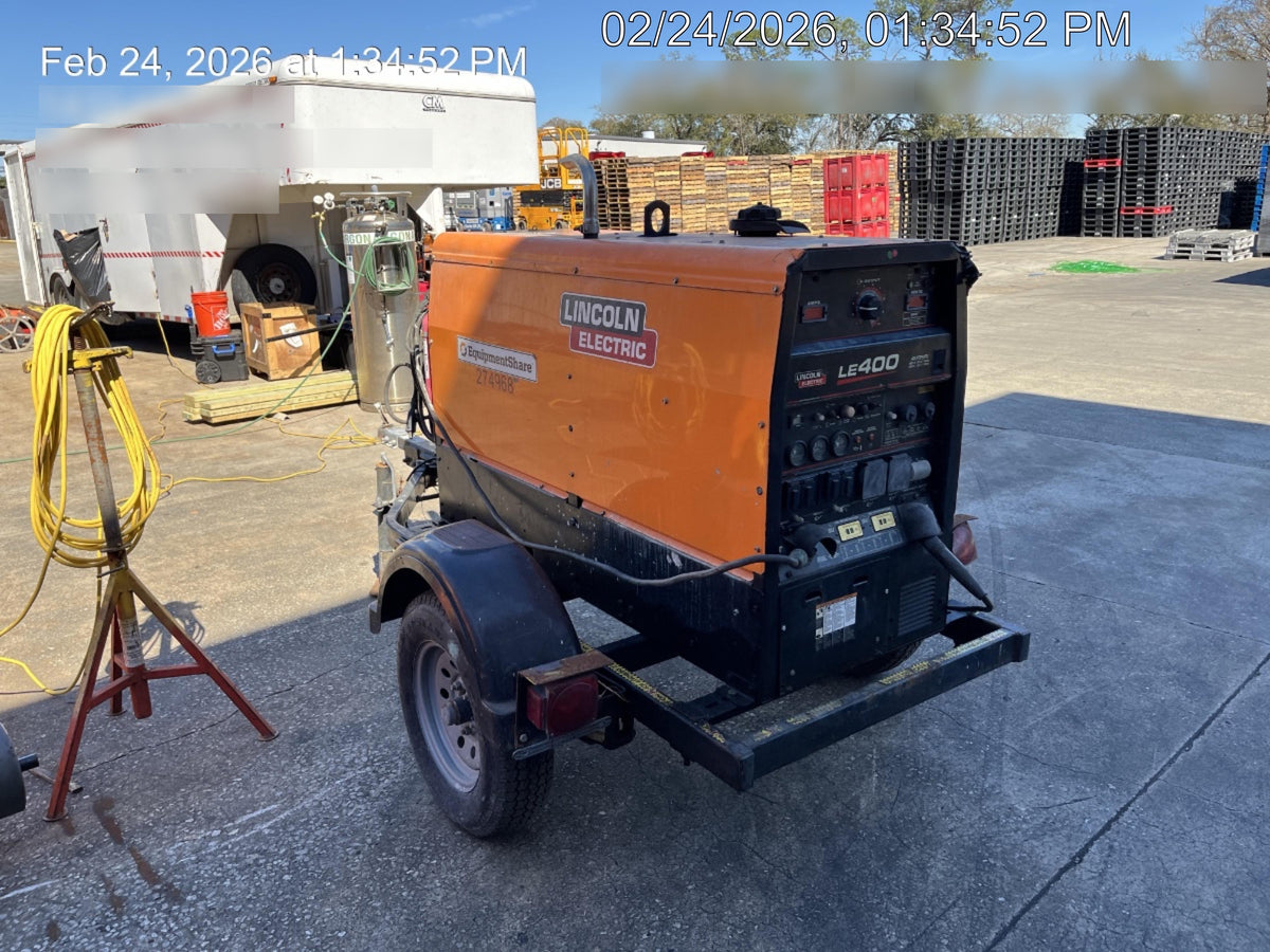 2022 Lincoln Electric LE400 Kubota V1505, Trlr, Cable Rack, Light Kit, ES Decals, T3