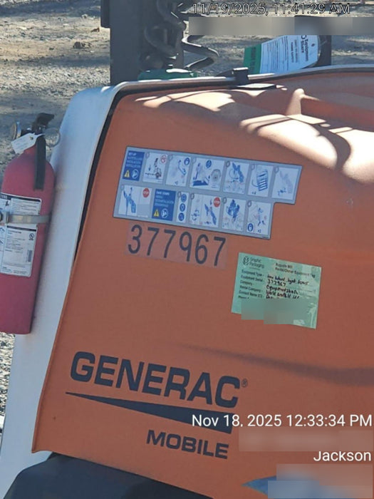 2023 Generac MLT2 Diesel, Flex Switch 120V Input, Powerzone Controller, 
(4) 320W LED Lights, 4kW Generator, 39.9 Gal Fuel Tank, 2" Ball, T3