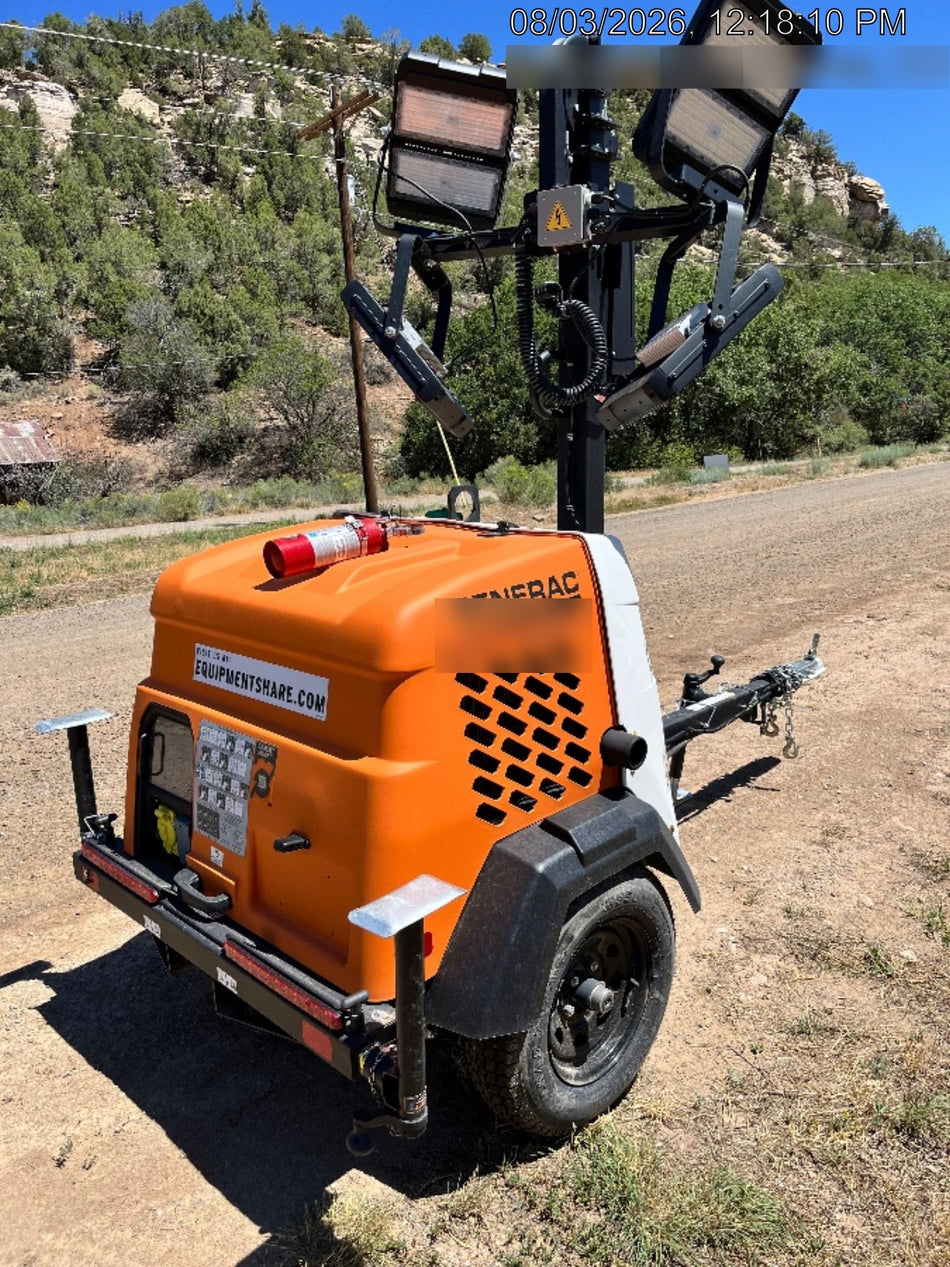2023 Generac MLT2 Diesel, Flex Switch 120V Input, Powerzone Controller, (4) 320W LED Lights, 4kW Generator, 39.9 Gal Fuel Tank, 2" Ball, T3