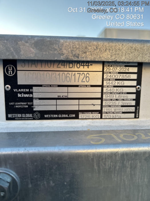 2025 WESTERN GLOBAL 10TCG-ES-12VFHK