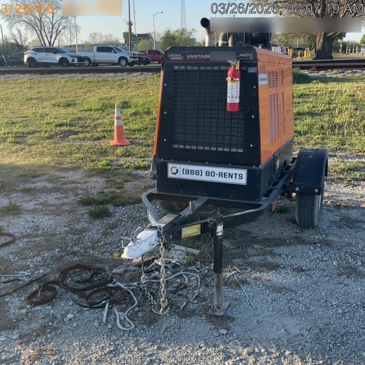 2021 Lincoln Electric Vantage 549X Ready Pak 3, ORANGE (includes trailer, cable rack, fender light kit)