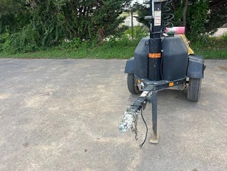 2021 Allmand NLV3GR (4) LED Light Fixture 350W, 23' Vertical Mast, 3kW Prime, Towable, Deep Sea L401, Leveling Jacks, Yanmar T4F 5.8hp