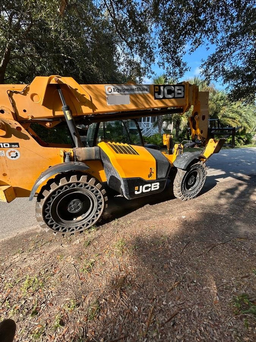 2019 JCB 510-56 Canopy, 74 HP, Solid Tires, STD Worklight, Beacon, Aux Hydraulics, Lifting Eye, Back up Alarm w/66" Carriage/60" Forks