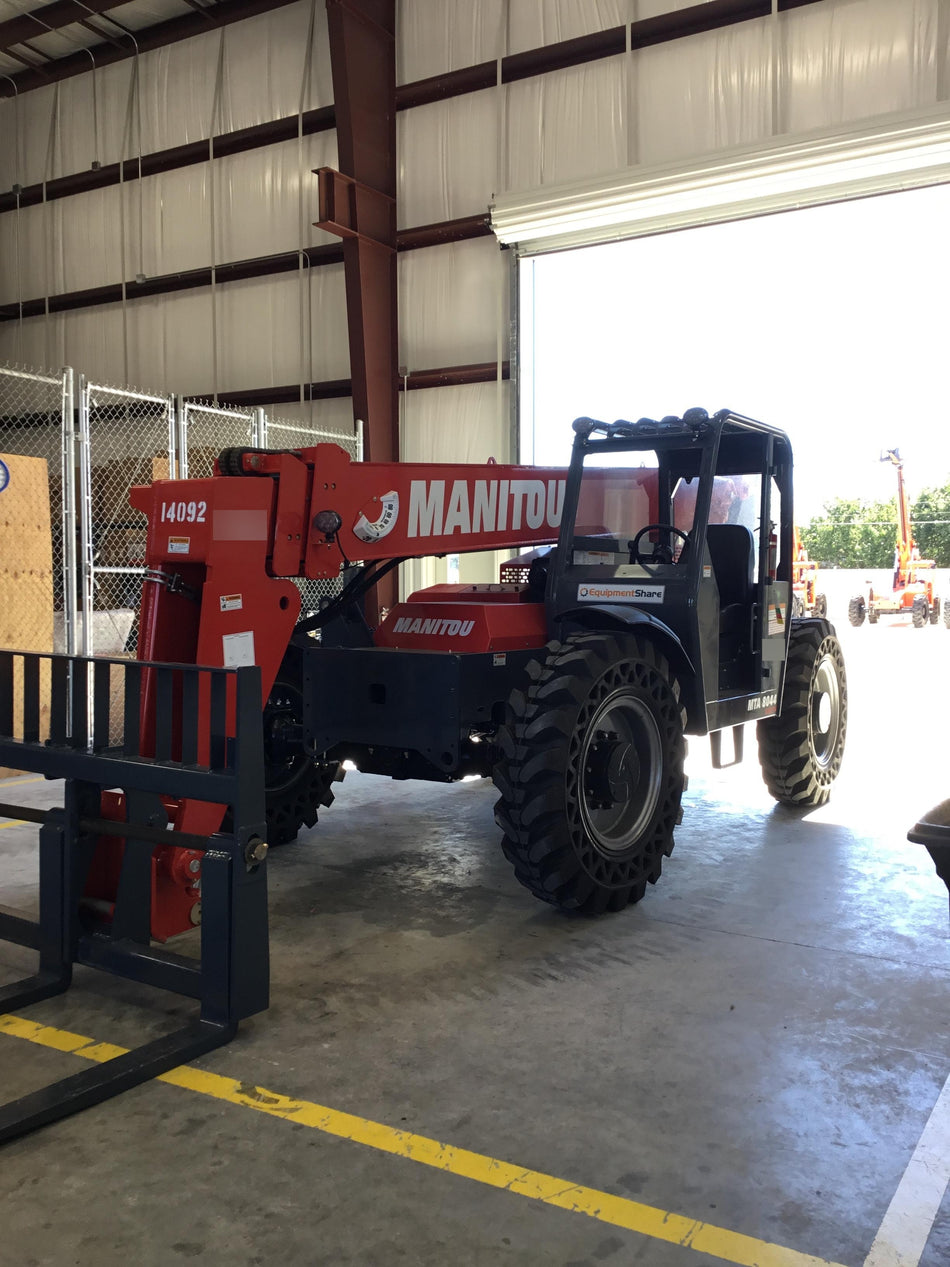 2019 Manitou MTA8044 MTA 8044 - 74 HP T4, Canopy, Worklights/Strobe, Beacon, 66" Carriage, 48" Forks, Solid Tires, Lift Hook, Aux Hydraulics