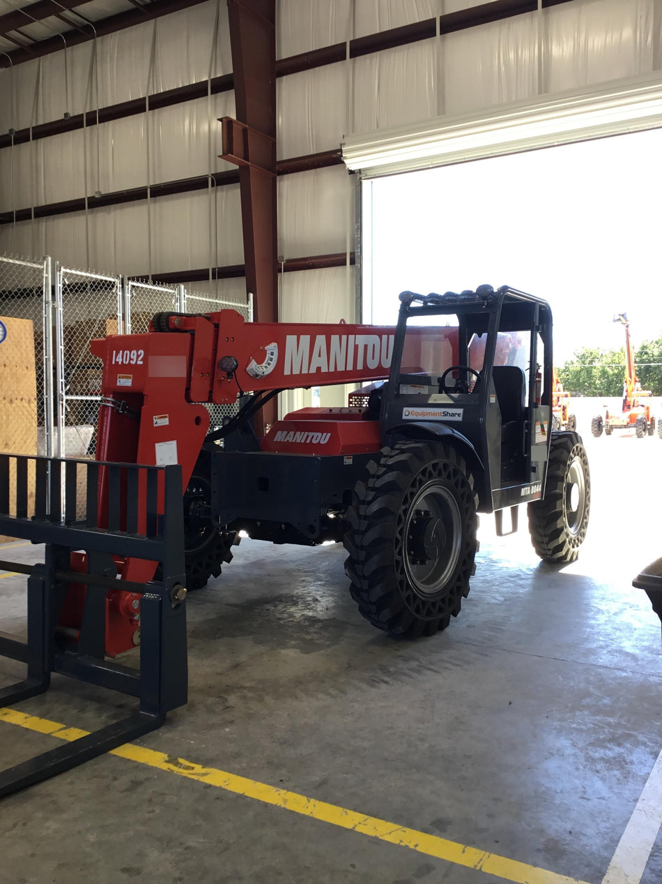 2019 Manitou MTA8044 MTA 8044 - 74 HP T4, Canopy, Worklights/Strobe, Beacon, 66" Carriage, 48" Forks, Solid Tires, Lift Hook, Aux Hydraulics