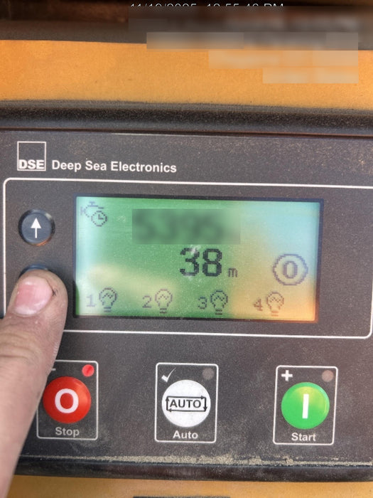 2021 Allmand NLV3GR (4) LED Light Fixture 350W, 23' Vertical Mast, 3kW Prime, Towable, Deep Sea L401, Leveling Jacks, Yanmar T4F 5.8hp