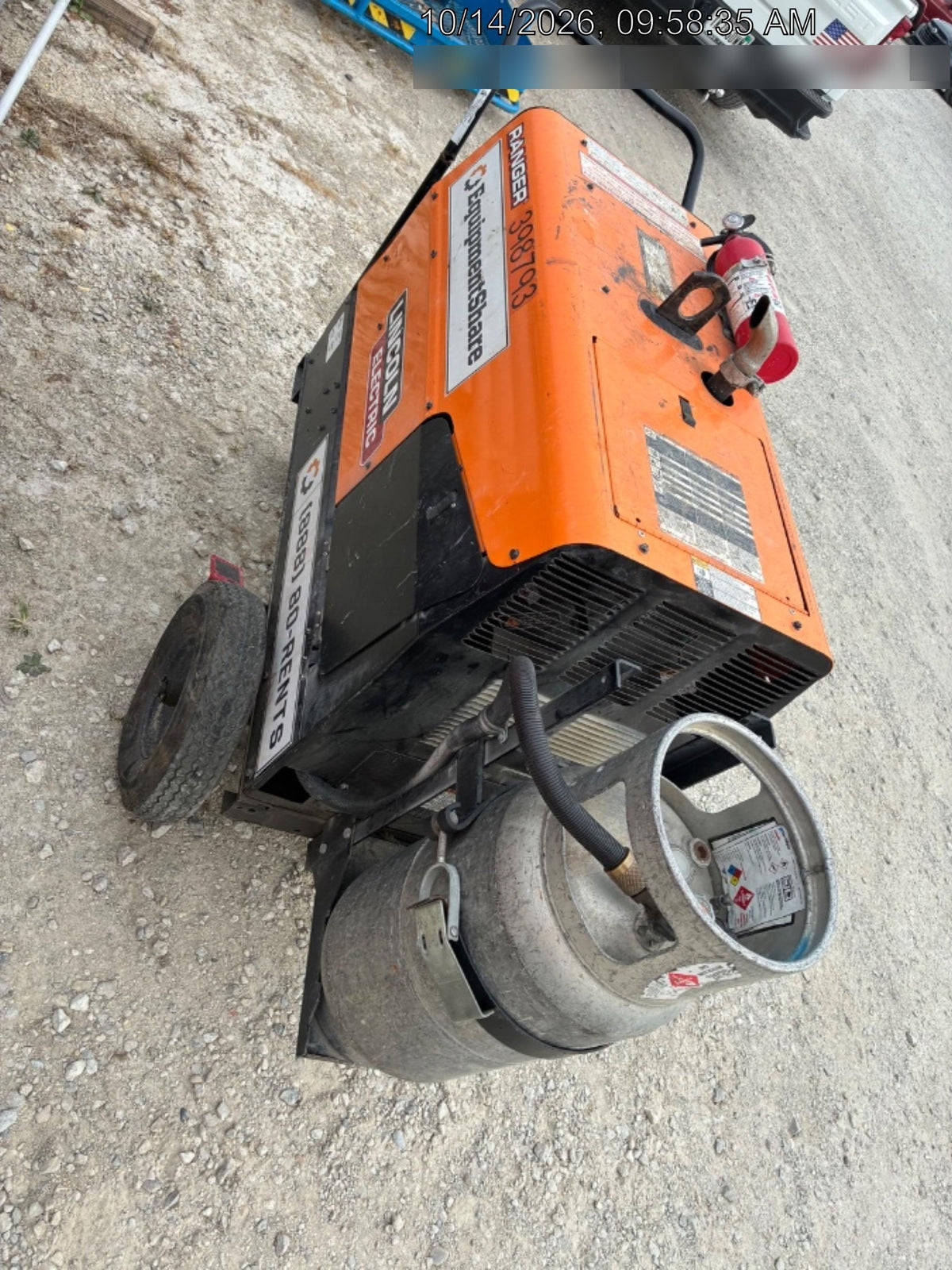 2024 Lincoln Electric Ranger 305 LPG Ranger 305 LPG, Undercarriage, Tank Holder & Strap, 10kw AC Gen, 25hp Kohler LPG Eng