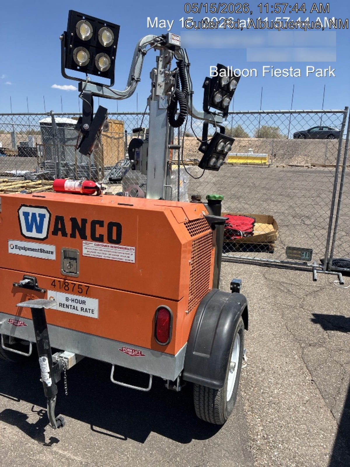 2024 Wanco WLTT-4MM4K Diesel, Deep Sea Controller, Shore Power Plug, Auto Start, (4) 350W LED Floodlights, 4kW Generator, 60 Gal Fuel Tank, 2" Ball, T3