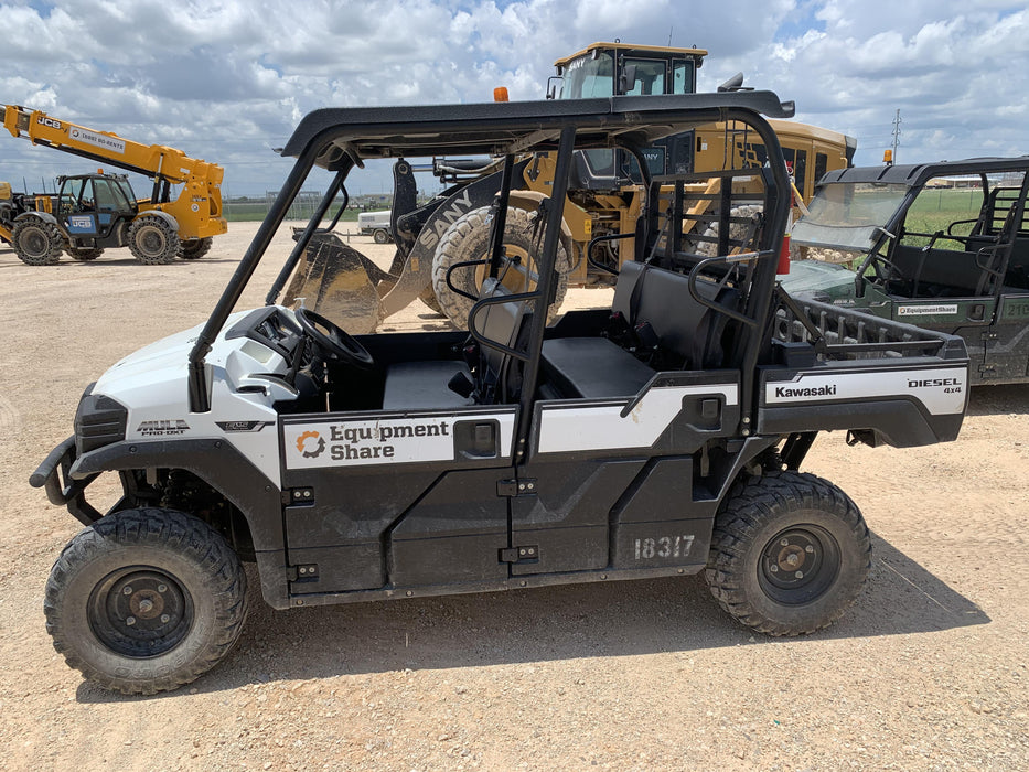 2018 Kawasaki MULE PRO-DX Kawasaki Mule 4x4 Diesel UTV w/Hard Top, Windshield, Beacon, Backup Alarm, ES Keypad/Hardware Installed