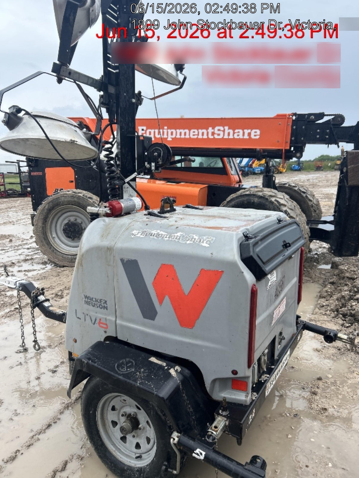 2019 Wacker Neuson LTV6K-LED LTV6K Light Tower, LED 300W, Telematics EQ SH Kubota