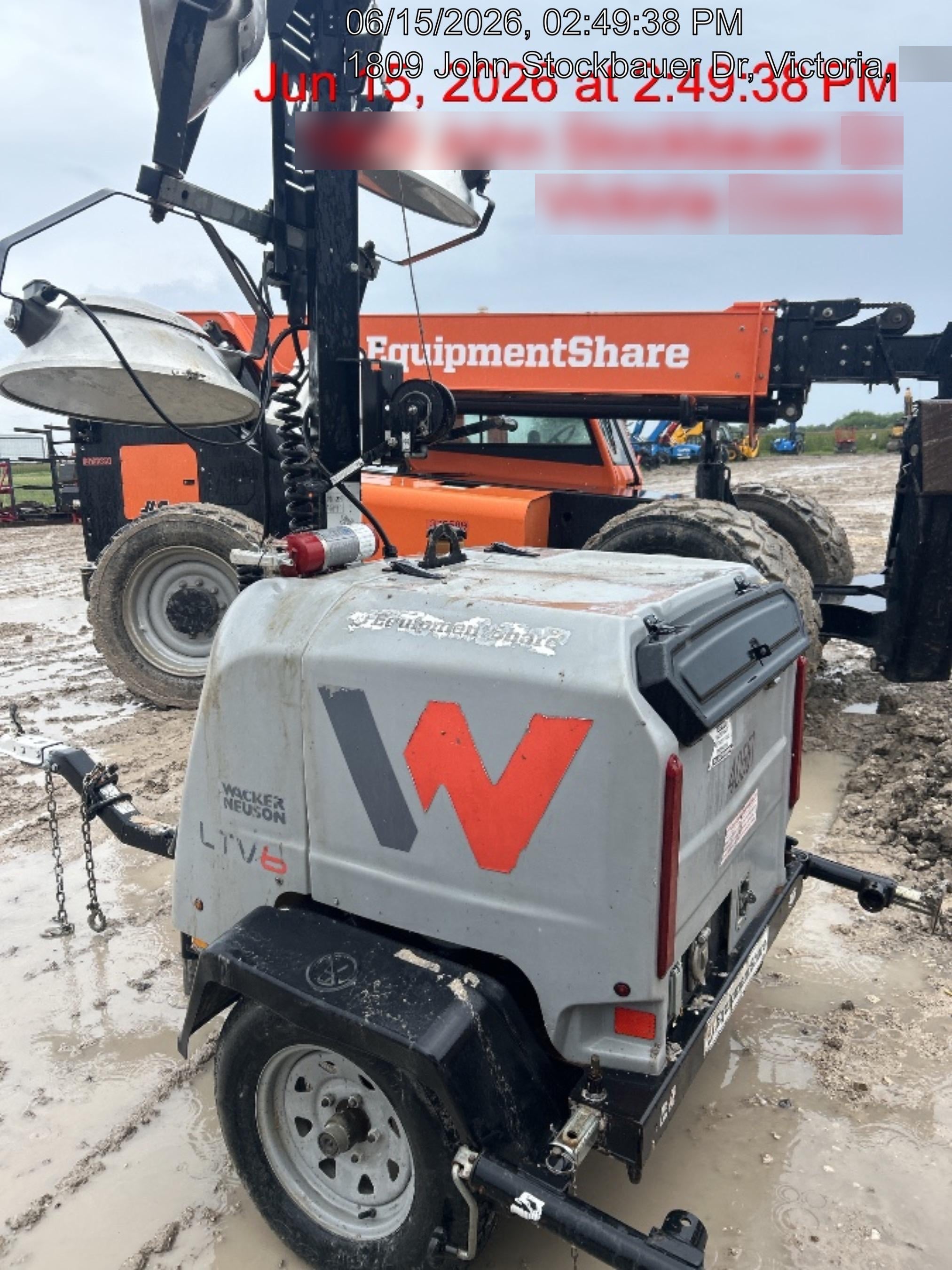 2019 Wacker Neuson LTV6K-LED LTV6K Light Tower, LED 300W, Telematics EQ SH Kubota
