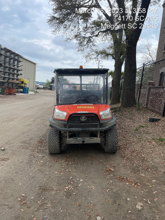 2022 Kubota RTV-X1140W-H Plastic Canopy, Windshield Acrylic Clear, LED Strobe Light, Wire Harness Kit, Back up Alarm