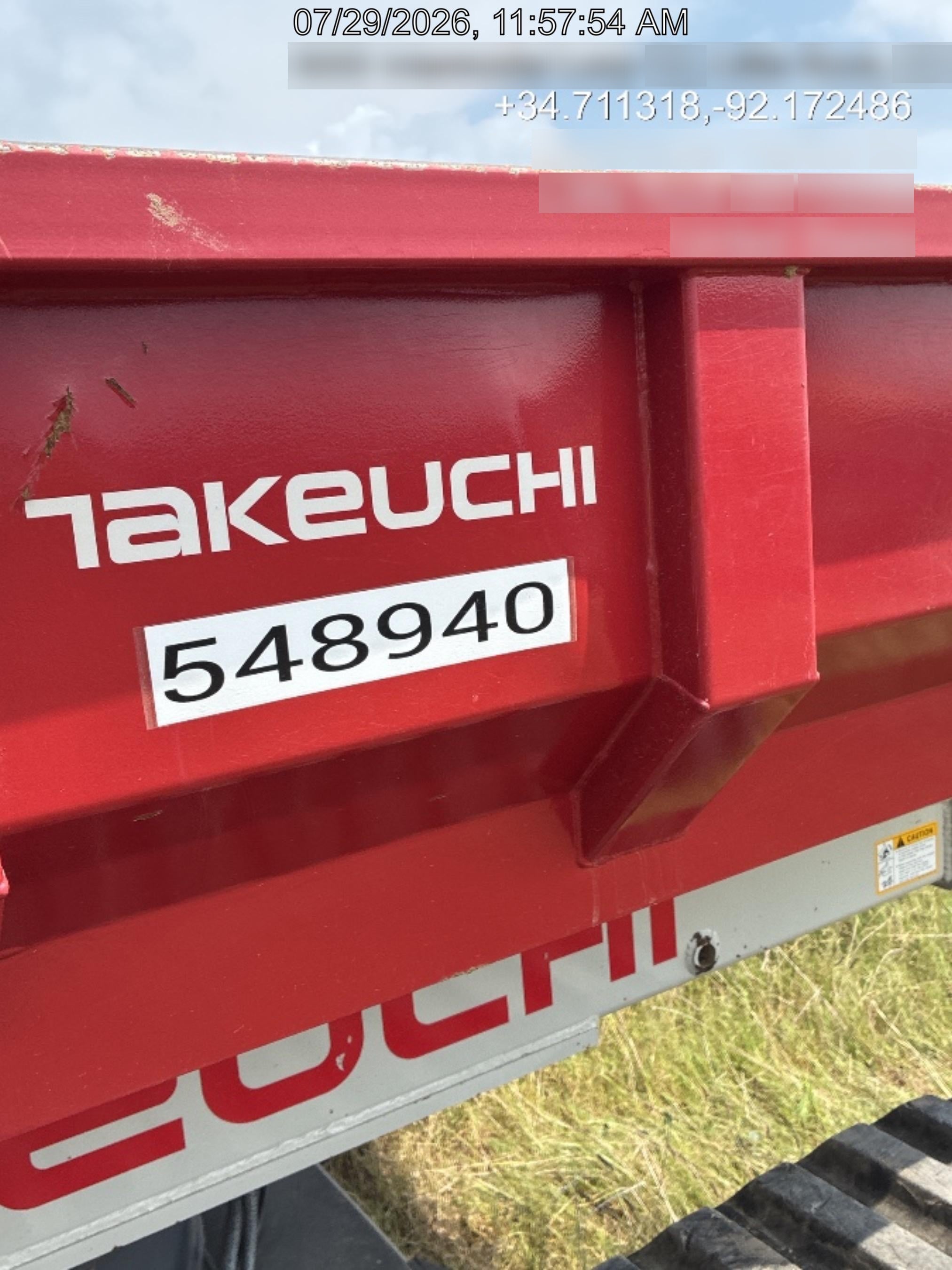 2025 TAKEUCHI TCR 50-2CR