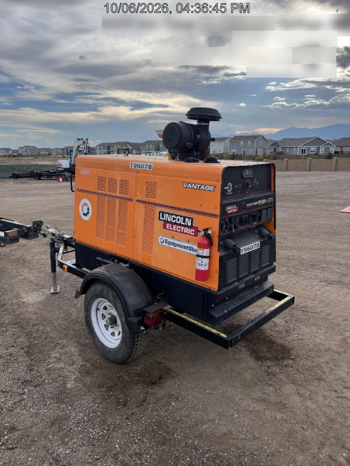 2021 Lincoln Electric Vantage 549X Ready Pak 3, ORANGE (includes trailer, cable rack, fender light kit)