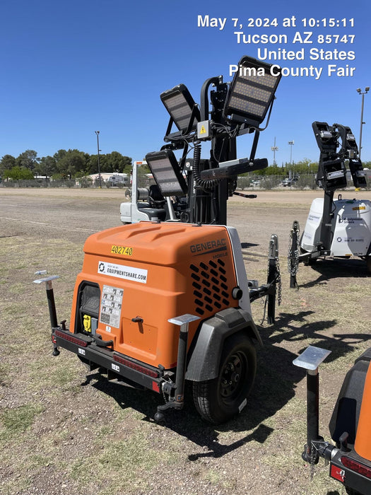 2024 Generac MLT2 Diesel, Flex Switch 120V Input, Powerzone Controller, 
(4) 320W LED Lights, 4kW Generator, 39.9 Gal Fuel Tank, 2" Ball, T3