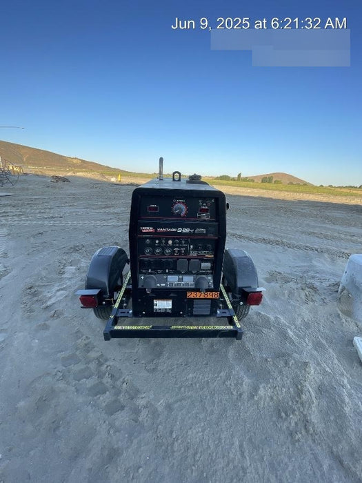 2022 Lincoln Electric Vantage 322 Trlr Mounted, Cable Rack, Light Kit