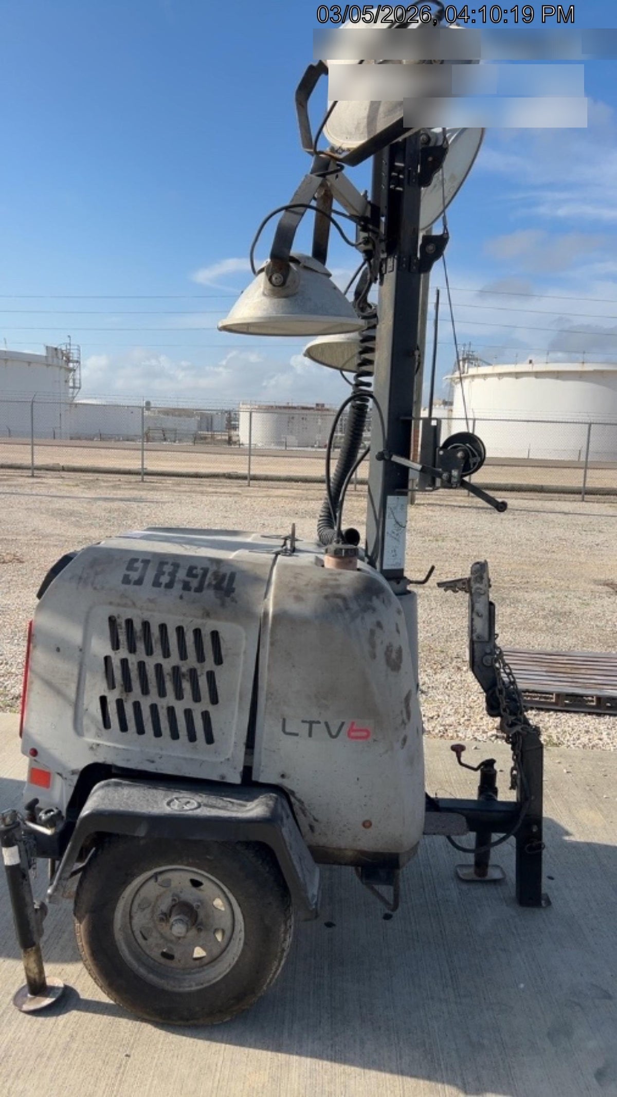 Wacker Neuson LTV6K-MH Wacker Neuson LTV6K Towable Light Tower