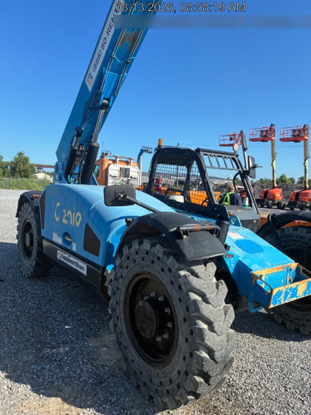 2019 Genie GTH-844 Canopy, Solid RT Tires, LED Work Lights, Beacon 60" QA Carriage, 48" Forks
