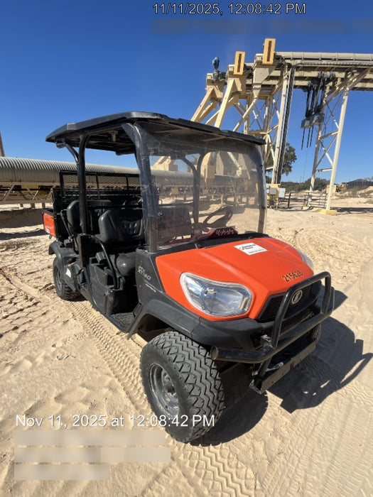 2022 Kubota RTV-X1140W-H Plastic Canopy, Windshield Acrylic Clear, LED Strobe Light, Wire Harness Kit, Back up Alarm