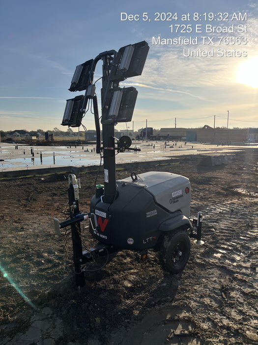 2024 Wacker Neuson LTT4 Diesel, Kohler KDW702, Deep Sea Controller, Auto Start, LED 320W, Bypass Outlet, T3